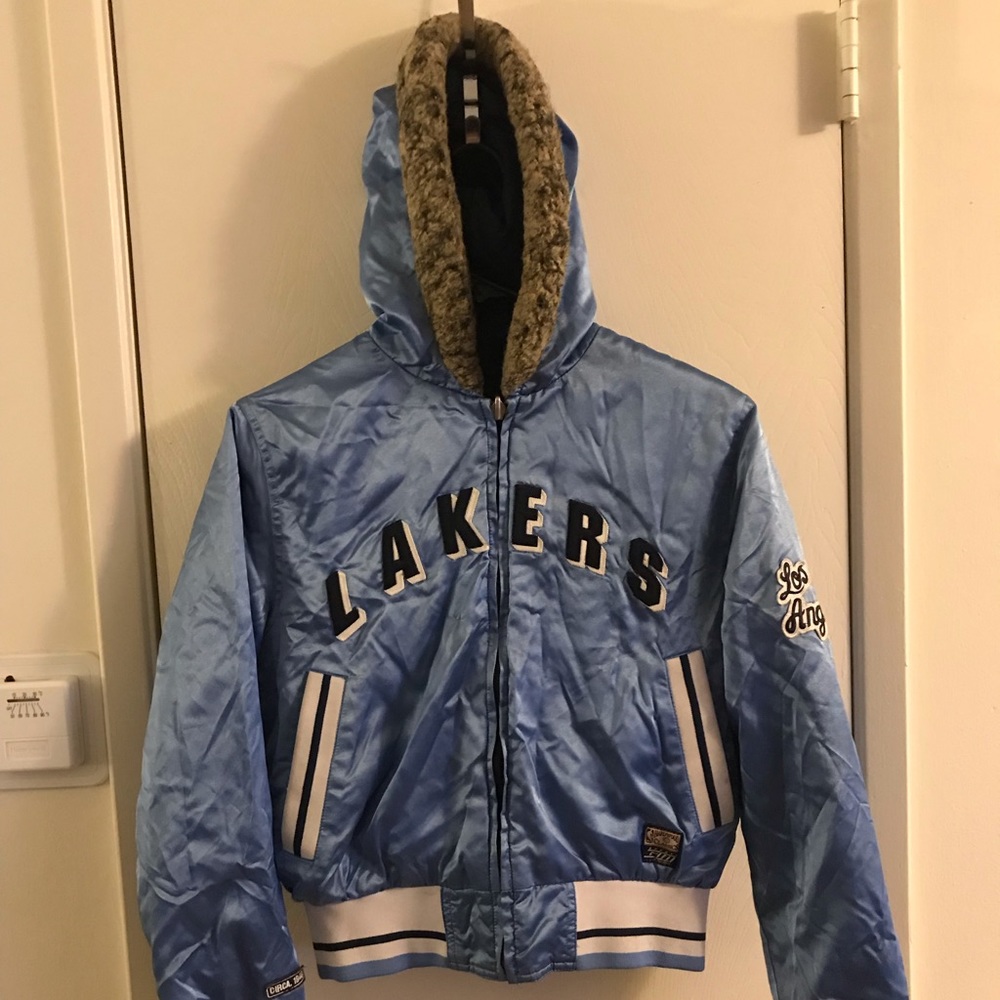Vintage 1948 Lakers blue satin jacket! Reversible